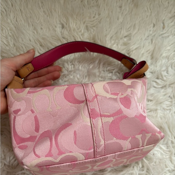 Rare Vintage Pink Coach Optic Mini Soho Shoulder Bag - Picture 5 of 10
